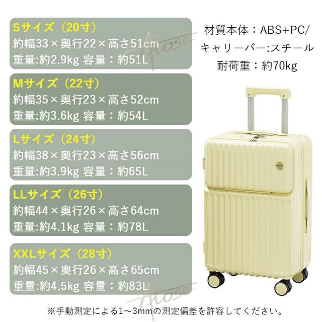 スーツケース ストッパー付き 機内持ち込み 防災セット s m サイズ