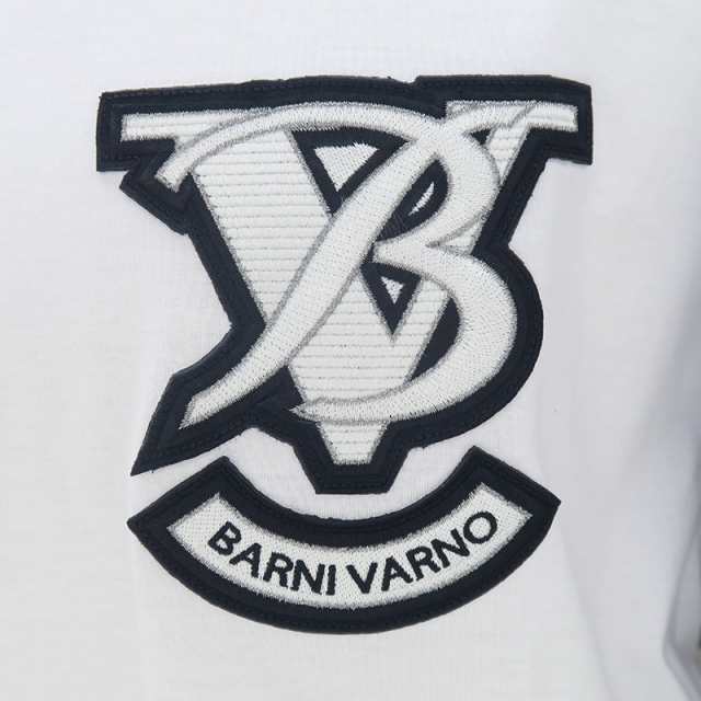 バーニヴァーノ ロゴ入り 半袖Tシャツ 春夏 L サイズ 白 01 BARNI ...