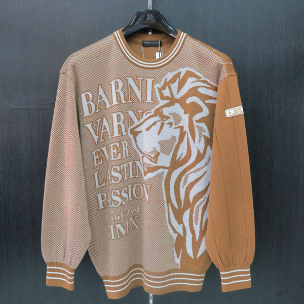 バーニヴァーノ セーター Lサイズ モカ茶 BAW-JSW3824-13の通販は