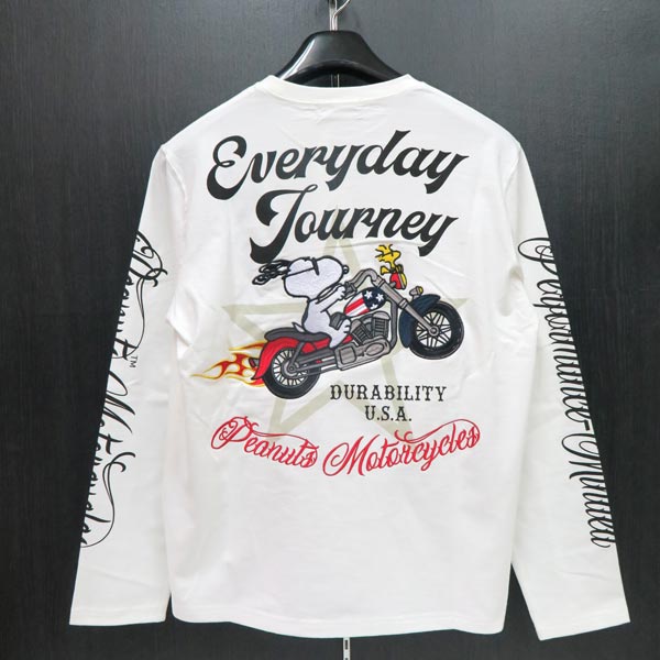 フラッグスタッフ M/L/XL/XXLサイズ スヌーピー刺繍長袖Tシャツ 白 403950-10の通販は 8,690円
