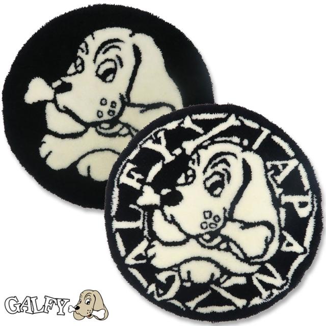 ガルフィー わんちゃん 踏み絵マット GALFY 124021 黒 白 犬と英語 10 犬だけ 11 50 玄関マット リビングミニラグ 滑り止め付きの通販は