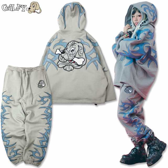 ガルフィー GALFY 部族系ダブダブパーカー 部族系スウェット