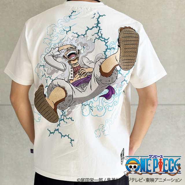 絡繰魂 粋 ワンピース コラボ ギア 5 半袖Tシャツ ルフィ