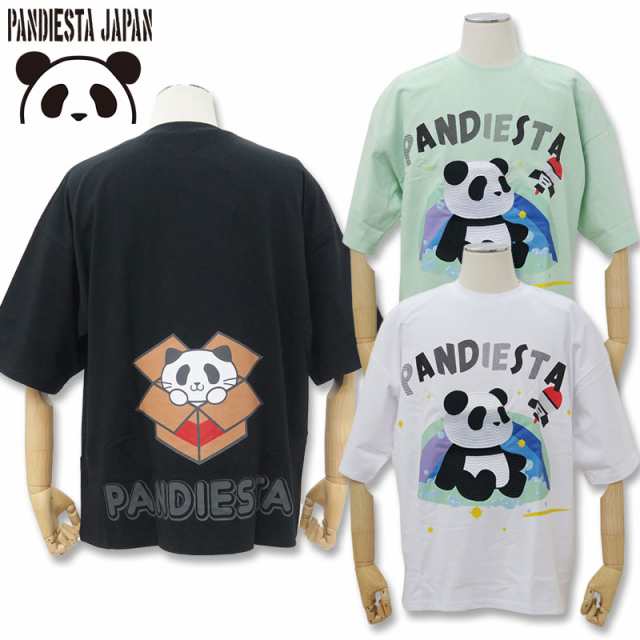 パンディエスタ スペースパンダ 刺しゅう入り 半袖Tシャツ 554108 L XL PANDIESTA JAPAN メンズ レディース