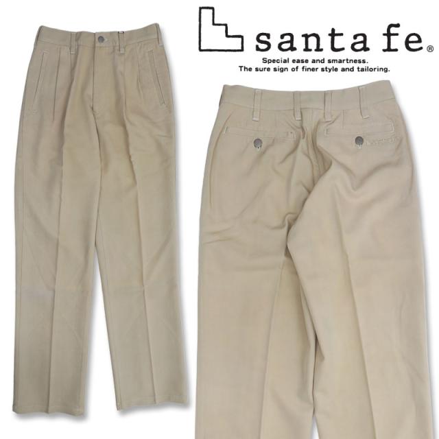 ＼訳アリ／サンタフェ ツータック カジュアルパンツ 62828-051-29 santafe ベージュ 051 メンズ アウトレットの通販は 5,633円