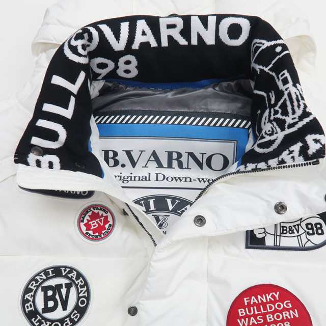 バーニヴァーノ ダウンベスト Lサイズ 白 BAW-LDV4503-01 BARNI VARNO ...
