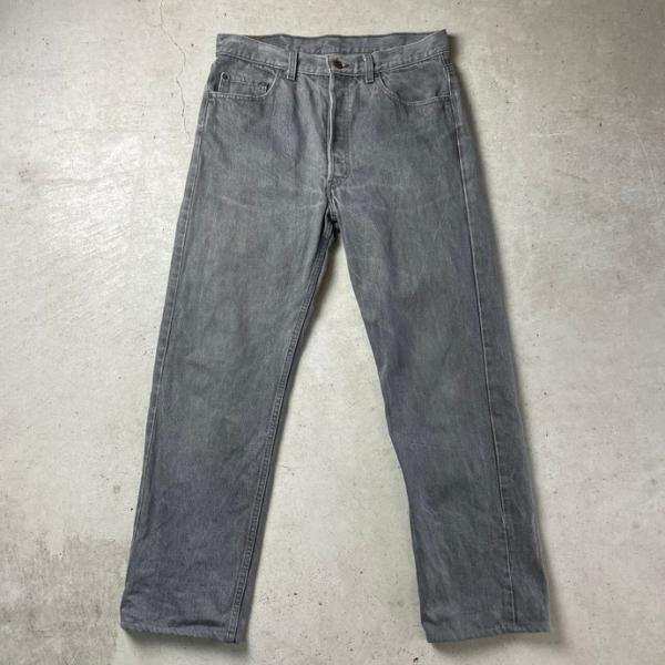 90年代 USA製 Levi's リーバイス 501-0658 先染め ストレート ブラック ...