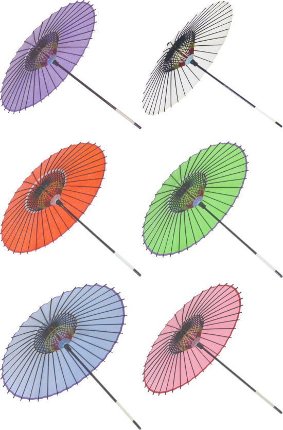 紙傘（2本柄）布袋付！持ち運びに便利な継ぎ柄！お稽古はもちろん