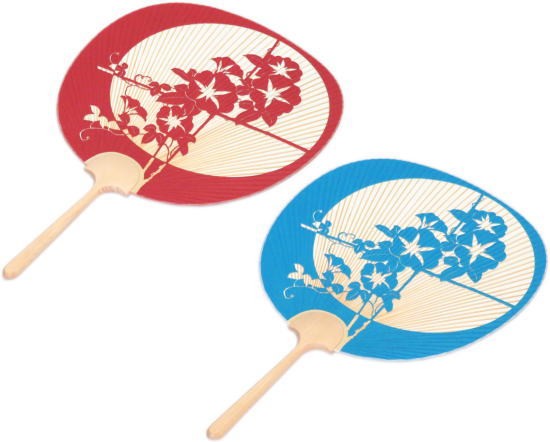 ＜優美＞大型透かし団扇 片面透かし　２８ｃｍ【京うちわ】【団扇】【うちわ】踊りうちわ　都うちわ　扇うちわ