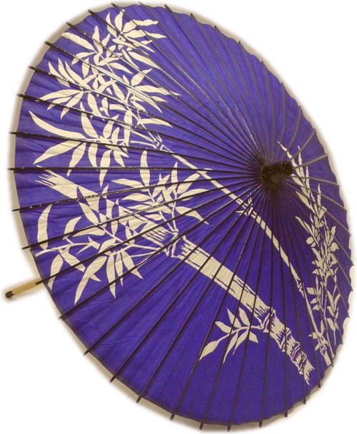 紙傘　紫地　竹（2本継）【在庫限り】日本製　持ち運びに便利な継ぎ柄！舞台・ステージ　舞傘・撮影・小道具　舞踊傘・舞踊小道具　国産　和傘