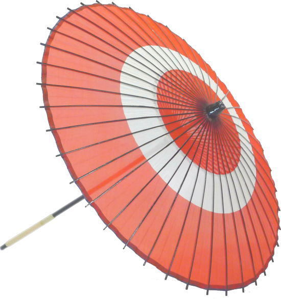 わけあり　絹傘15　助六赤　国産　２本継　装飾・文化祭・大道芸・コスプレ【舞台・舞傘・撮影・小道具】日本製　２本柄　和傘