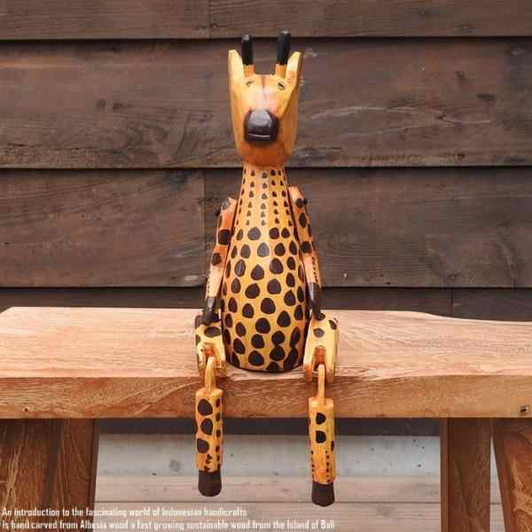 お座り きりんさん Lサイズ ウェルカム人形 木製 木彫りの置物 動物インテリア 動物置物 木製オブジェ 動物置物の通販はau PAY マーケット -  Q-STYLE | au PAY マーケット－通販サイト