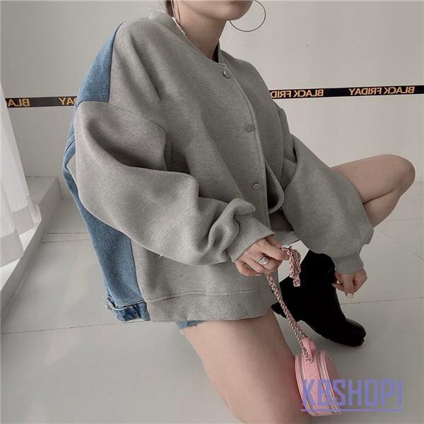 トップス ブルゾン レディース デニム 異素材 切り替え 長袖 アウター 人気ジャケット ショート丈 ストレスフリーな着心地 着回しを楽しめる一枚の通販は トップス ブルゾン レディース デニム 異素材 切り替え 長袖 アウター 人気ジャケット ショート丈 ストレスフリーな着心地 着回しを楽しめる一枚の通販は