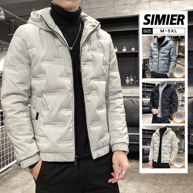 【水曜日まで！10％クーポン配布中】 ダウンコート ダウンジャケット メンズ ジャケット コート 中綿コート フード付き 前開き ダウン入り 防寒着 冬 ブルゾン 防風 撥水 ショート アウトドア 通勤