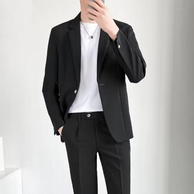 【~5/6まで P10倍+限定クーポン】 セットアップ スーツ メンズ ストレッチ テーラード ジャケット おしゃれ ビジネス スリム 春 秋冬 2つボタンスーツ スリム 結婚式 卒業式 10倍ポイント 送料無料_4