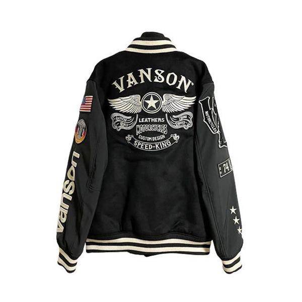 VANSON バンソン メルトンスタジャン フライングスター nvjk-2104 大きいサイズ ビッグサイズ XXL 2XL 3L