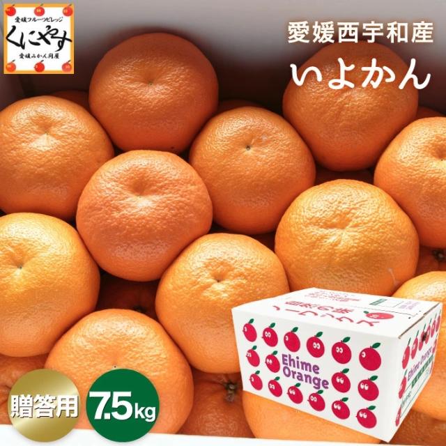 「贈答いよかん7.5」【送料無料】【ギフト】【産地直送】愛媛産伊予柑 贈答用7.5kg(2L-3Lサイズ：約25-27個入)宮内伊予柑/お取り寄せ/グルメの通販は 6,980円