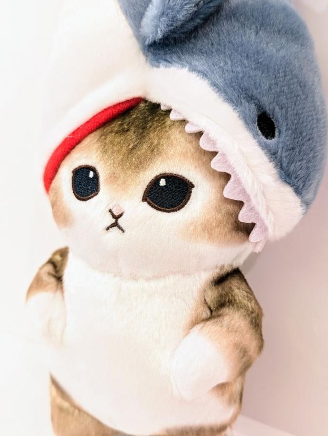 mofusand ぽてたまぬいぐるみ 噛みつきサメにゃん ベージュ モフサンド