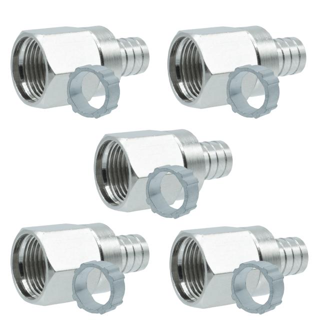 リング接栓 5Cの同軸ケーブル用□F型接栓 200個セット 【公式通販】