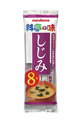 ・ 152グラム x 12 ・内容量8食×12袋・お弁当のお供に信州赤系みそに貝エキスをふんだんに使用し、しじみのむき身とわかめを練り込んだ即席生みそ汁です。・料亭の味風味豊かな赤系みそをベースに、か