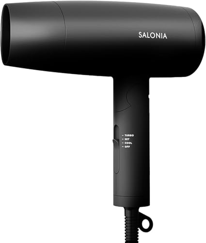 SALONIA サロニア スピーディーイオン ドライヤー 大風量 速乾 軽量 マイナスイオン ヘアドライヤー SL-013BK ブラックの通販は 4,943円