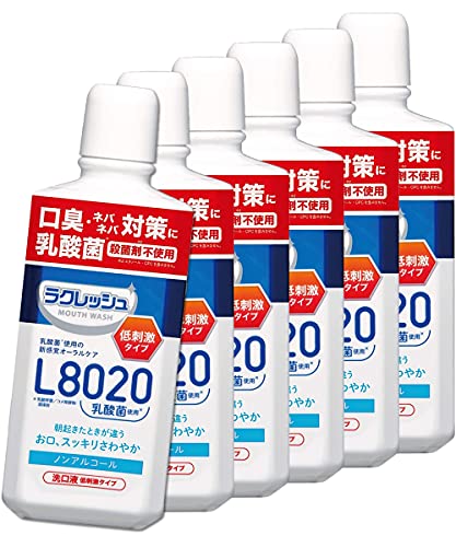 まとめ買い ラクレッシュ L8020 乳酸菌 マウスウォッシュ マイルド リキッド 450ml アップルミント風味×6個の通販は 5,189円