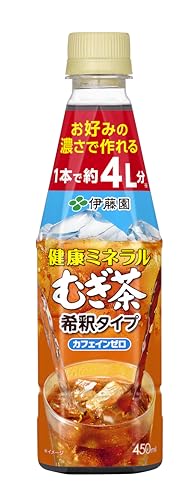 伊藤園 健康ミネラルむぎ茶 希釈タイプ 450ml×24本 カフェインゼロ 9倍希釈の通販は 6,063円