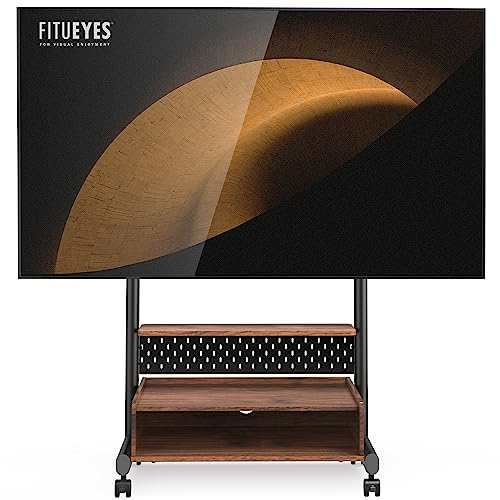 FITUEYES テレビスタンド Kシリーズ テレビ台 マウント付き 40〜85インチテレビ対応 耐荷重60kg 有孔ボード付き 高さ調節可能