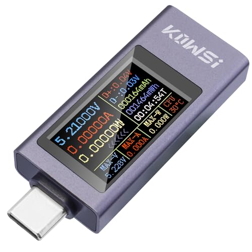 電流 電圧チェッカー、双方向 USB C パワーメーター USB C テスター 