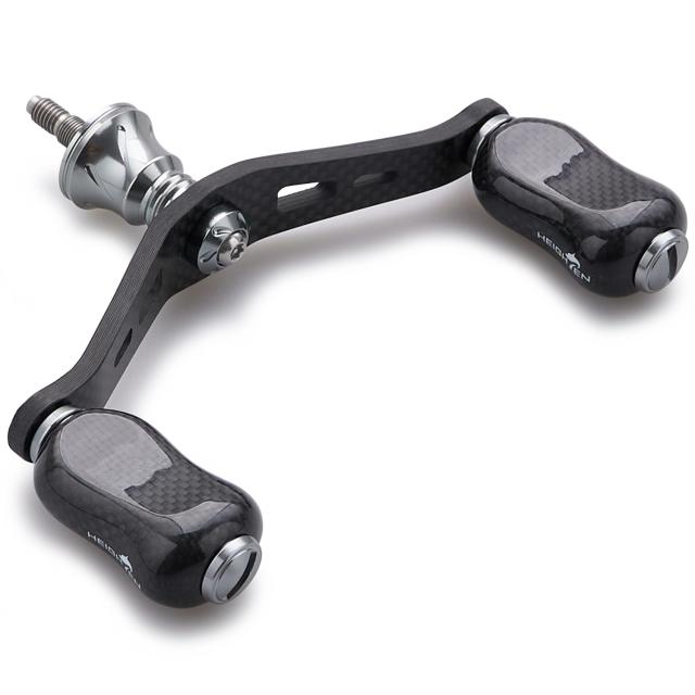 HEIGHTEN 90mm リール ハンドル 21mm カーボン ノブ 搭載 シマノ ダイワ 通用 1.5K カーボン製 ハンドル スピニングリ