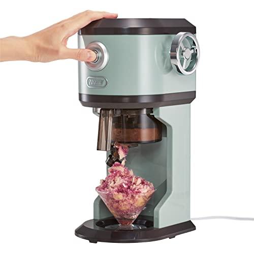 Toffy/トフィー 電動ふわふわかき氷器 K-IS12 ペールアクア2023モデル 本格かき氷 冷凍フルーツ ハーフ氷 ミックス氷 ジュース Toffy/トフィー 電動ふわふわかき氷器 K-IS12 ペールアクア2023モデル