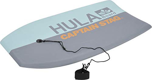 【送料無料】限定キャプテンスタッグCAPTAIN STAG ボディボード EVA ボディーボード 37inc リーシュコード付き グレー×サックス HUL