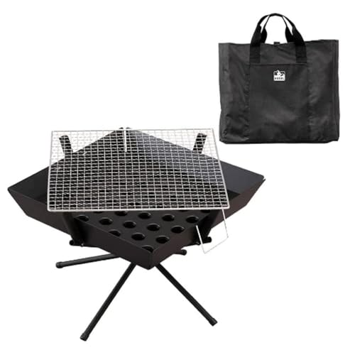 アイリスオーヤマ 焚き火台 TKB-ST43 コンパクト 折りたたみ キャンプ用品 ブラック 焚火台 アウトドア 焚火 ギフト プレゼントの通販は