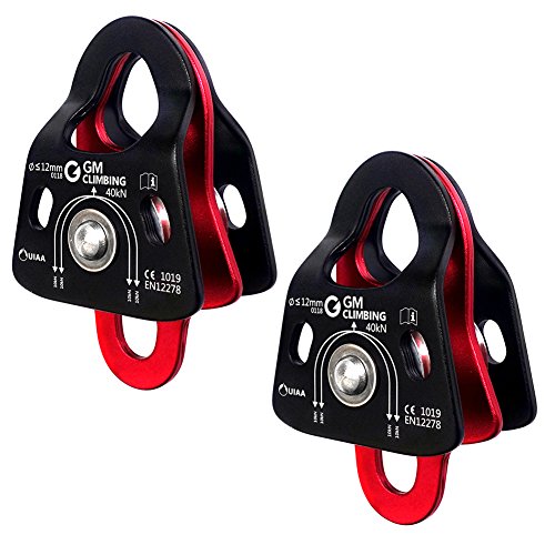 GM CLIMBING 40kN マイクロダブルプーリー CE UIAA認証 ボールベアリング 倍力システム プーリーシステム クライミング リの通販は 10,738円