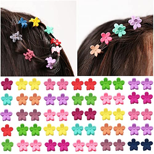 ミニ ヘアピン BetterJonny 100個入 子供バンスクリップ かわいい お花