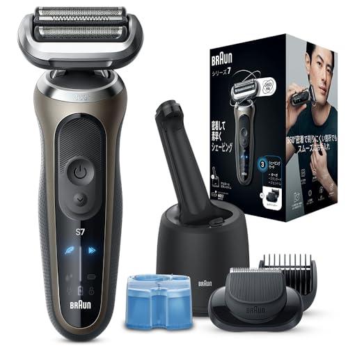 限定ブラウン シリーズ７ 72-C7500cc 電気シェーバー 洗浄機付モデル ヒゲトリマー チタニウムゴールド