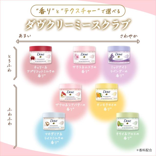 【ケース販売】ダヴ ふわとろスクラブ ミッドナイトラベンダー 298g×24個入 ダヴ ふわとろクリーミースクラブ ミッドナイトラベンダー 298g