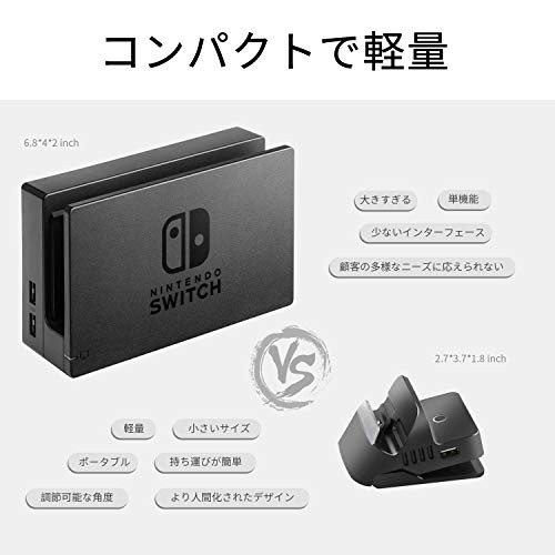 YOBWIN Switch ドック 最新システム対応確認四階段調整 切り替え 直接