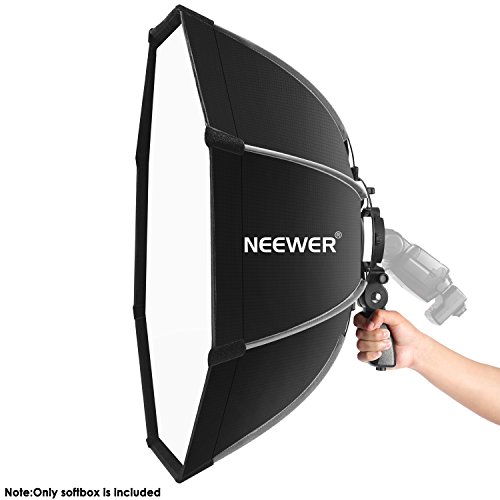 Neewer 八角形ソフトボックス 65cm/26in S-タイプブラケットマウントとキャリングケース付 Canon Nikon TT560 N_3