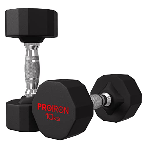 PROIRON 鋼 ダンベル だんべる 10kg 2個セット 鉄アレイ ﾀﾞﾝﾍﾞﾙ ?? dumbelll set 家庭用および商業用に適しての通販は 7,198円