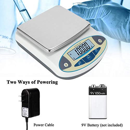 Bonvoisin 精密電子はかり 3000gx0.01g デジタルはかり 10mg 高精度電子天びん 計量器 分析電子天秤 皿寸法：180*1_3