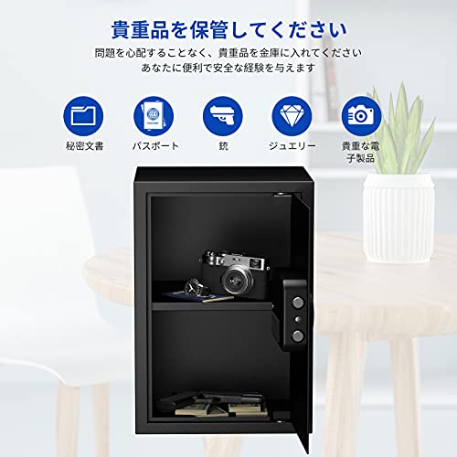 RPNB 金庫 家庭用 小型 電子金庫 保管庫 防犯金庫 デジタル