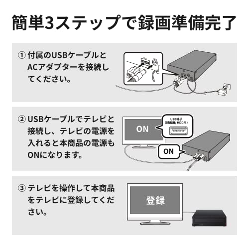 限定バッファロー 外付けハードディスク 8TB テレビ録画/PC/PS4/4K対応 