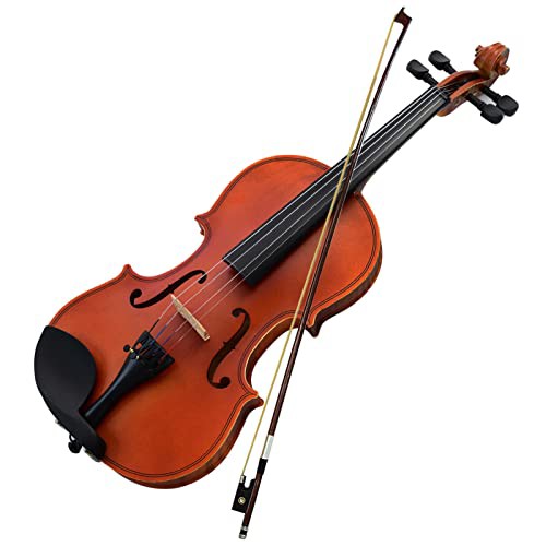 BQKOZFIN バイオリン 4/4 バイオリンセット 初心者向け ヴァイオリン 弓2本 スプルース&メイプル チューナー&肩当て付｜au PAY  マーケット