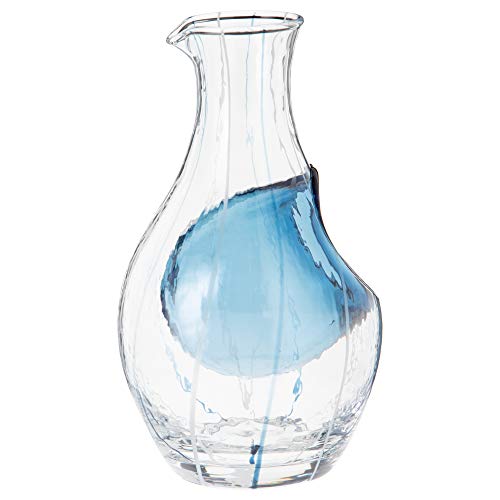 東洋佐々木ガラス 徳利 冷酒カラフェ ブルー 300ml 和がらす ハンドメイド 日本製 61507