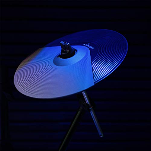 Donner シンバルパッド 12インチ 拡張ミュートパッド クラッシュシンバル 電子ドラムアクセサリー シンバルホルダー ラッククランプ付 D_6