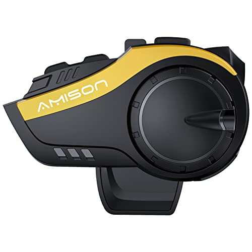 Amison バイクインカム 最大10人同時通話 最大通話距離2000m Bluetooth 5.0 無線機 技適認証 連続28H時間通話の通販は 9,333円