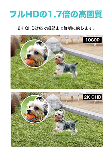 TP-Link フルワイヤレス ネットワークカメラ 屋外 ペット 防犯 2K QHD 照明 ライト 搭載 音声通話可能 ハブ搭載_2
