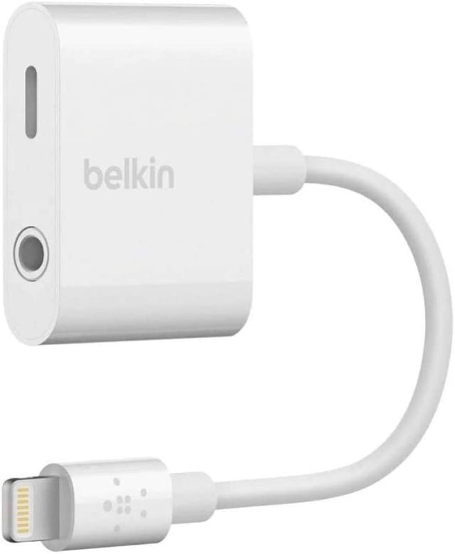 Belkin ライトニング & 3.5mmオーディオ デュアルアダプター iPhone 14 / 13 / 12 / SE / 11 / XR