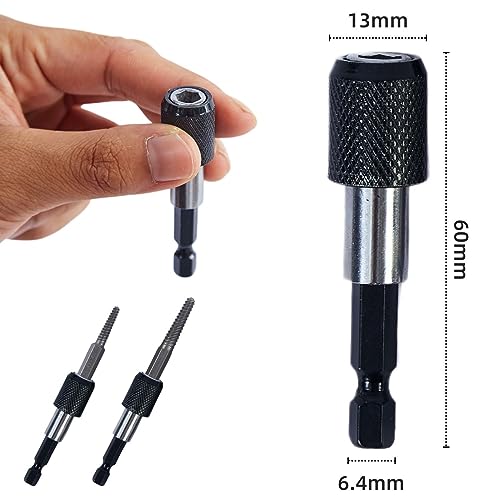 6本セット 逆タップセット 六角軸ネジ取りビット ダメージネジ